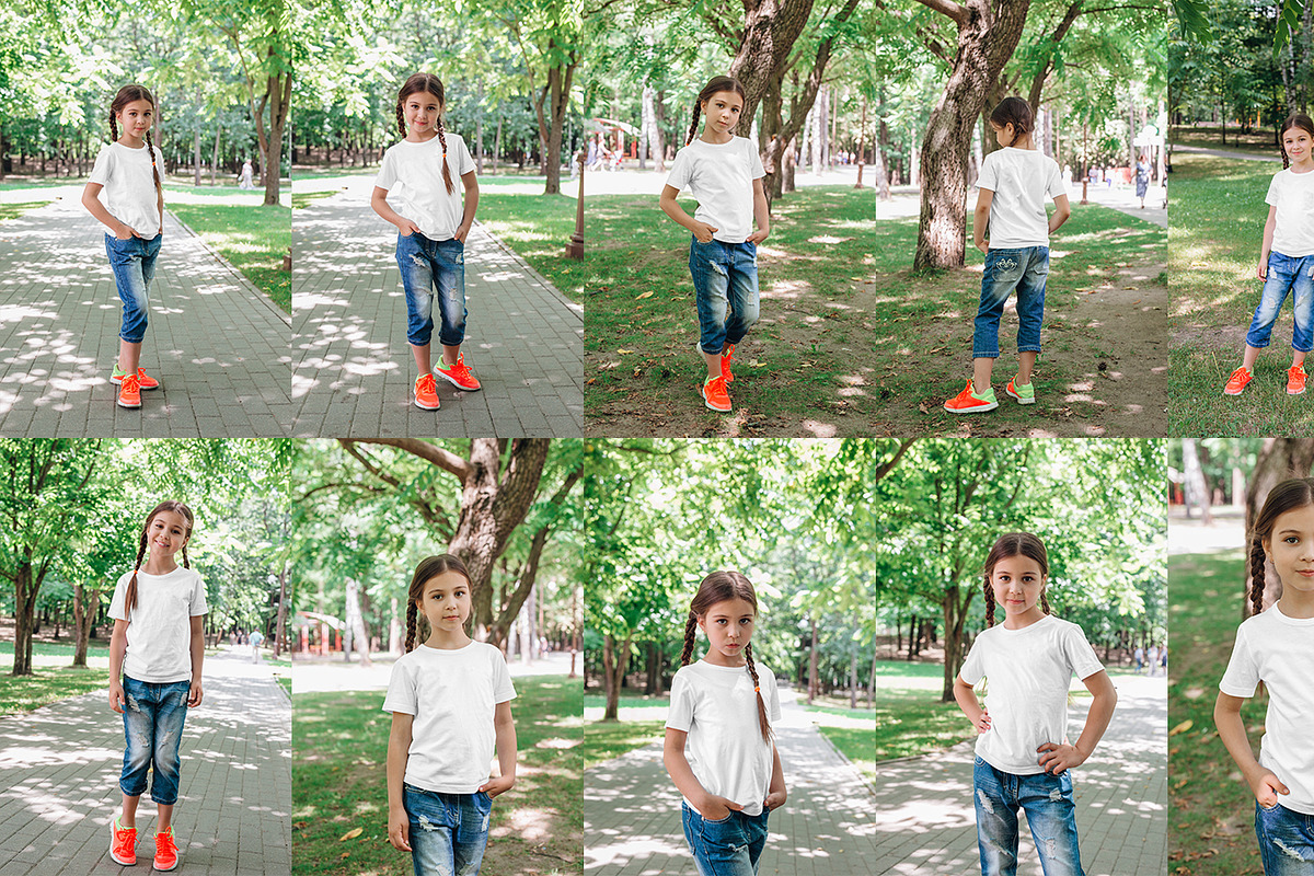 Kids Girl T-Shirt PSD Mockups Vol5, a Shirt Mockup by Hi, Mock-Up! (Photo 8 of 8)