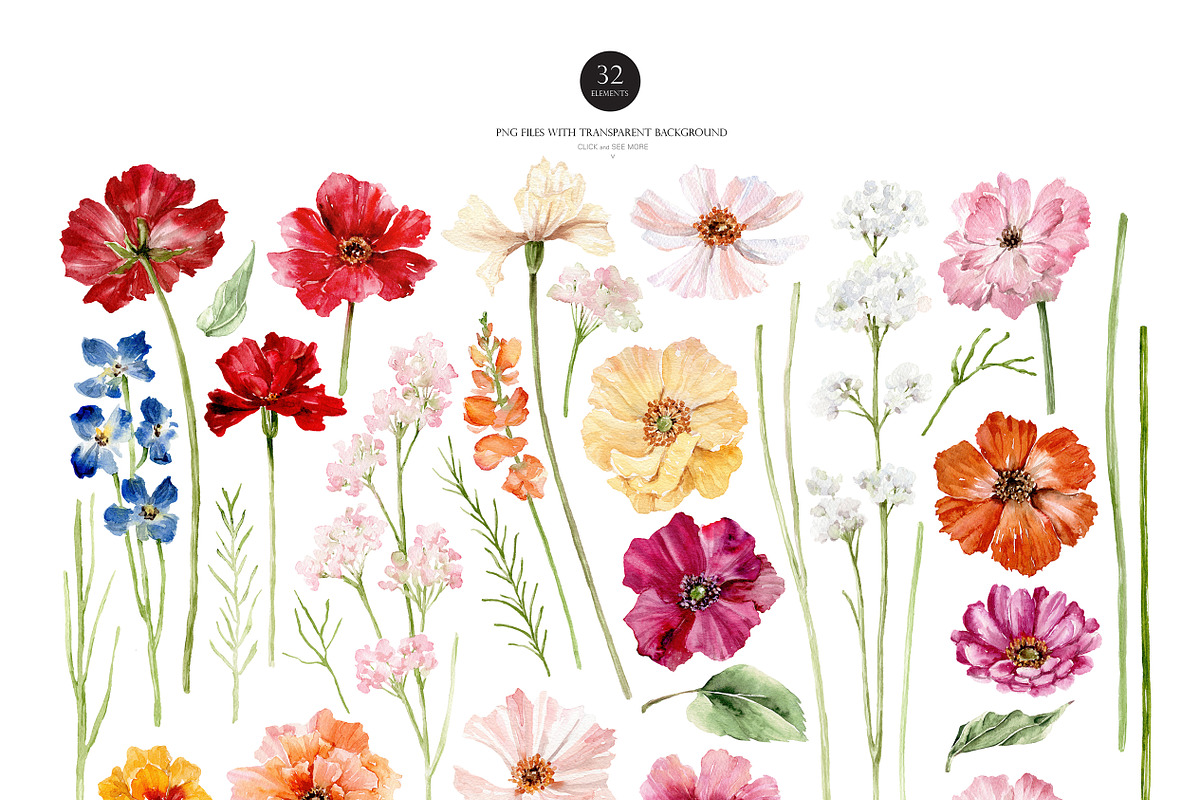 Watercolor ANEMONE Flower - Pick Me!, a Decorative Illustration by Beigetime (Photo 3 of 16)