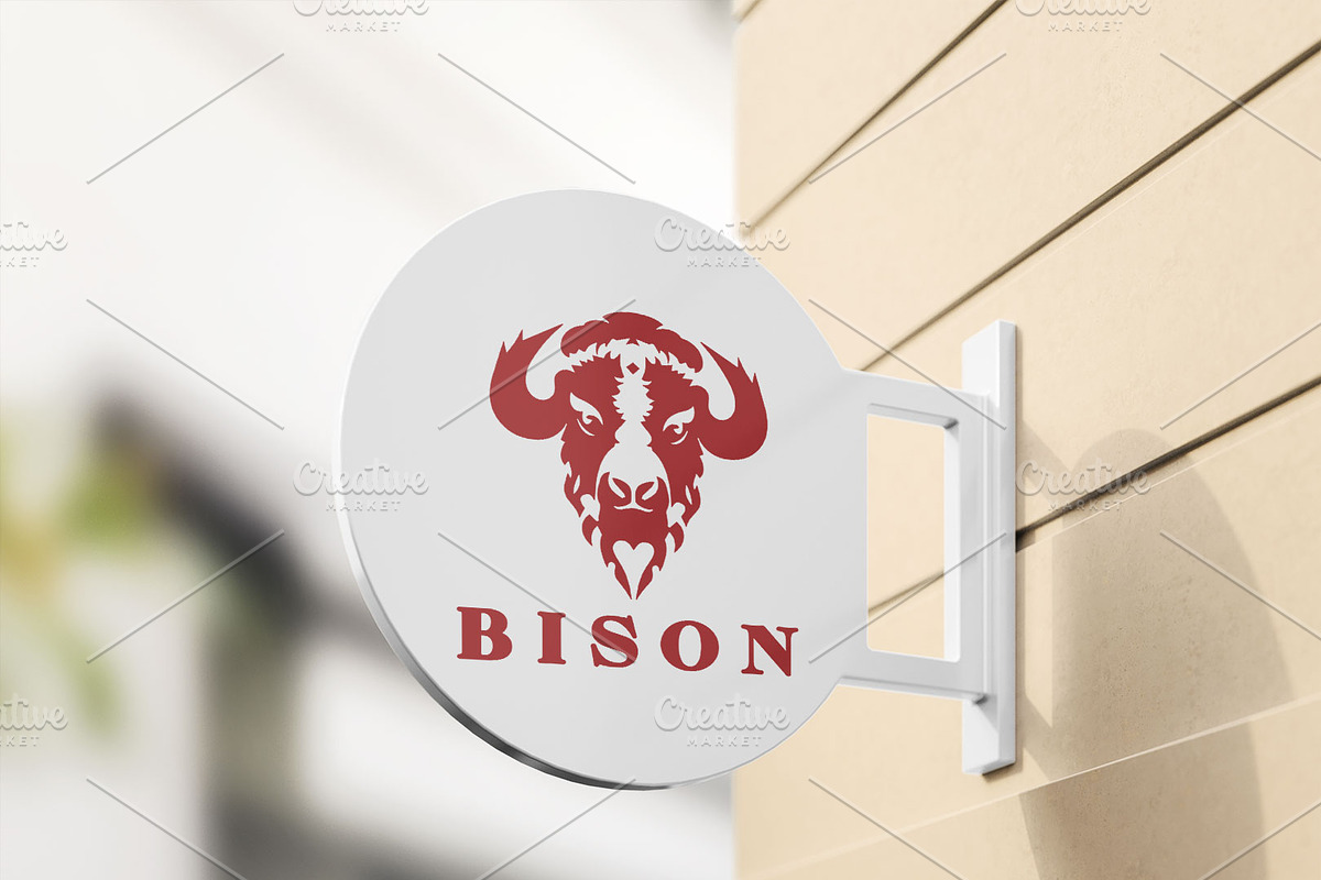 Bison Logo Design Template, a Branding & Logo Template by Vectorium Studio (Photo 3 of 4)