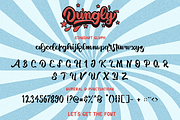 Dungly- Retro Script Fun, a Script Font by Ginart (Thumbnail 6 of 10)