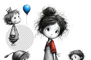 Whimsical Valentine Love princess, an Illustration by one-touch (Thumbnail 6 of 8)