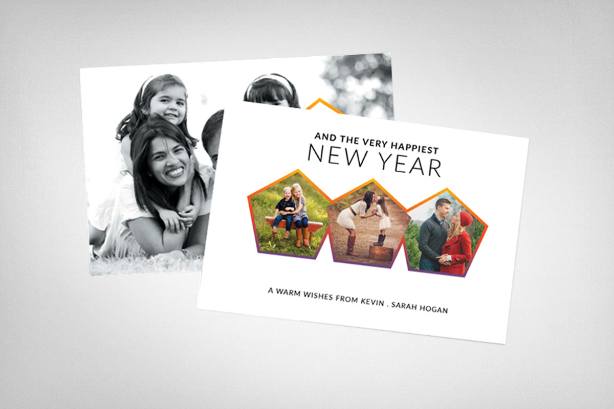 Modern Merry Christmas Card, a Card Template by graphicforest (Photo 2 of 3)