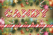 Candy Cane Text for Photoshop, a Layer Style Add-On by Creativenauts (Thumbnail 5 of 5)