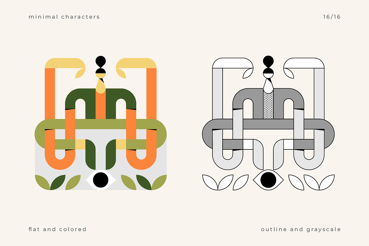 Minimal Character Set, a Person Illustration by Léo Alexandre (Photo 17 of 18)