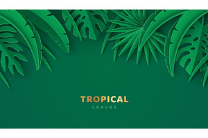 Tropical Leaves poster flyer