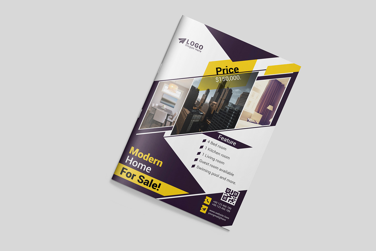 Home sell flyer for real estate, a Flyer Template by Logo_Luck