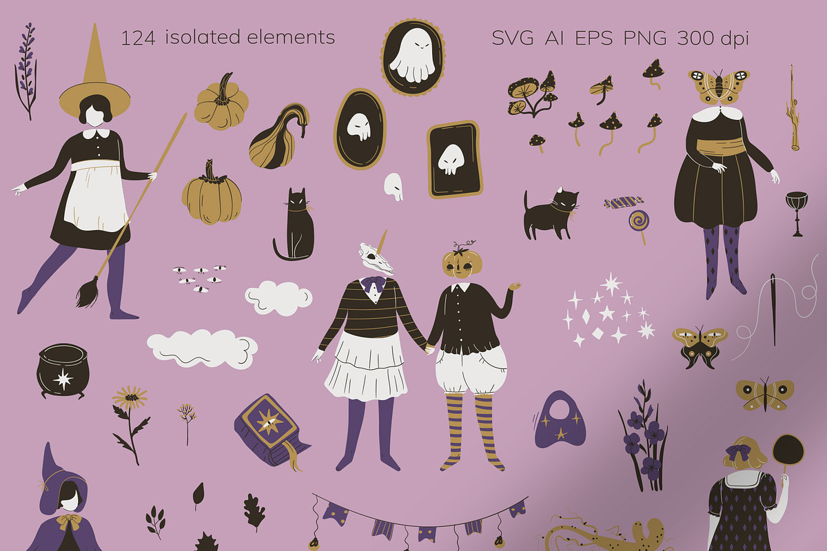 Vintage Halloween, an Object Graphic by Vector Mystery (Photo 3 of 9)