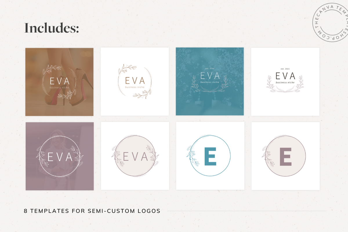 Eva Logo Canva Template, a Branding & Logo Template by The Canva Template Shop (Photo 3 of 4)