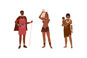 African tribes people set, a Person Illustration by Good Studio (Thumbnail 4 of 6)