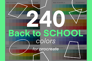 240 Procreate School Color Palette