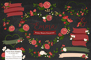 Christmas Floral Heart Wreath Vector, an Illustration by Amanda Ilkov (Thumbnail 3 of 5)