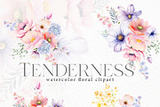 Tenderness - Delicate Floral Clipart, a Seasonal Illustration by Olga Koelsch (Thumbnail 6 of 8)