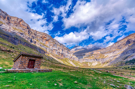 The most popular route in the Ordesa Valley, from the Pradera de Ordesa to the, a Nature Photo by CreativePhotoSpain