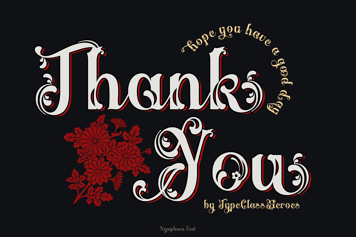 Nymphaea Victorian Font, a Blackletter Font by TypeClassHeroes (Photo 10 of 10)