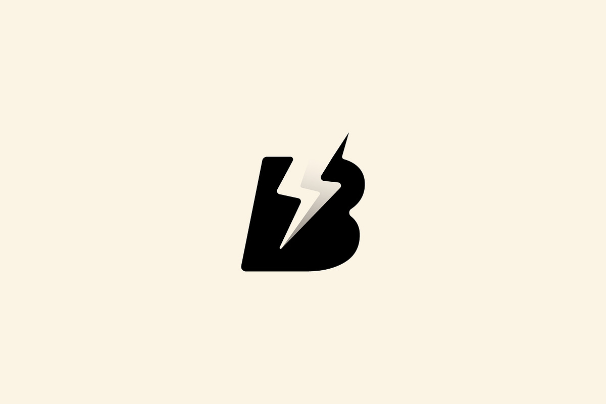 letter B Bolt Logo Vector Design, a Branding & Logo Template by Vectoryzen (Photo 1 of 2)