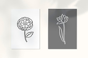 89 LINE ART FLOWER ILLUSTRATIONS, an Illustration by Katerina Osa (Thumbnail 5 of 10)