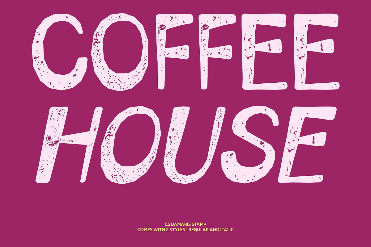 CS Damaris Stamp, a Sans Serif Font by Craft Supply Co. (Photo 4 of 8)