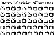 Retro Television Minimal Silhouette, a Graphic by hafijul (Thumbnail 1 of 14)