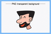 Comic Male Face Avatars Illustration, a Person Illustration by Designfour (Thumbnail 5 of 5)