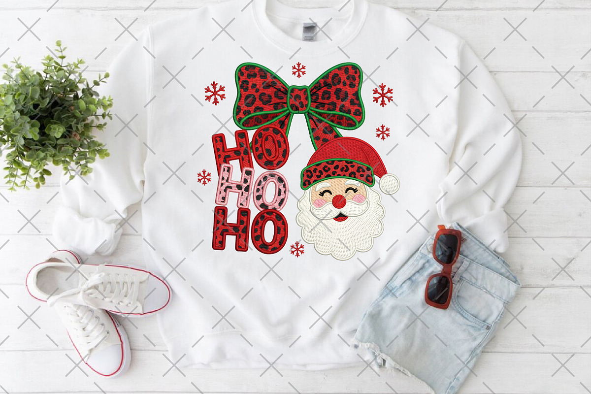 Christmas Crochet Santa Ho Ho Ho Png, an Illustration by Craft Nest (Photo 4 of 5)