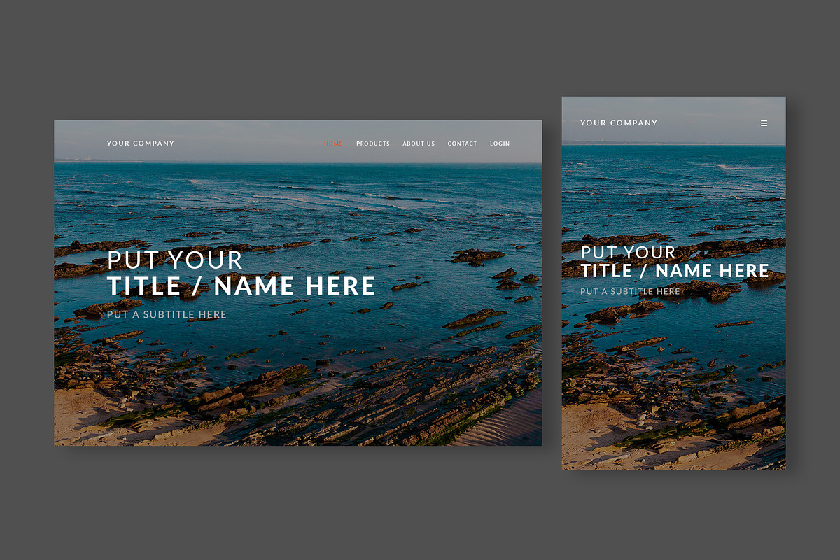 Website Layout Template - Photoshop, a Landing Page Template by tomsarraipodesign (Photo 2 of 11)