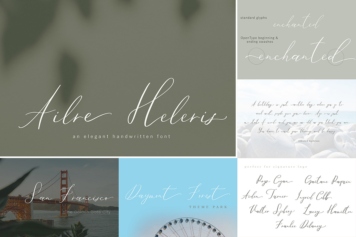 The Modern Calligraphy Font Bundle, a Script Font by Art pages (Photo 3 of 13)