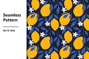 Lemon Seamless Pattern, a Pattern Graphic by mejorana (Thumbnail 1 of 4)