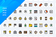 50 Business Productivity Icons, an Icon by Wencory (Thumbnail 1 of 2)