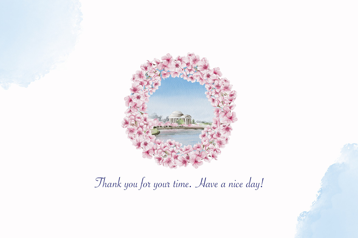 Cherry Blossoms clip art watercolor, an Illustration by Alena Sid (Photo 16 of 16)