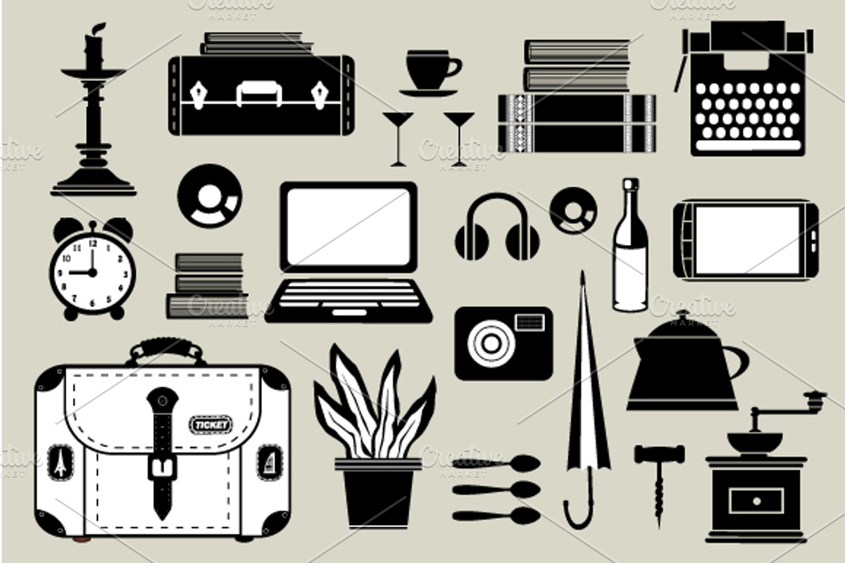 A set of vector elements preview 4