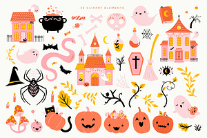 Halloween Patterns & Clipart