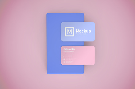 Business Card Mockup Rounded Corner