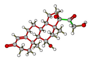 Cortisol molecule, a Healthcare Illustration by Leonid Andronov