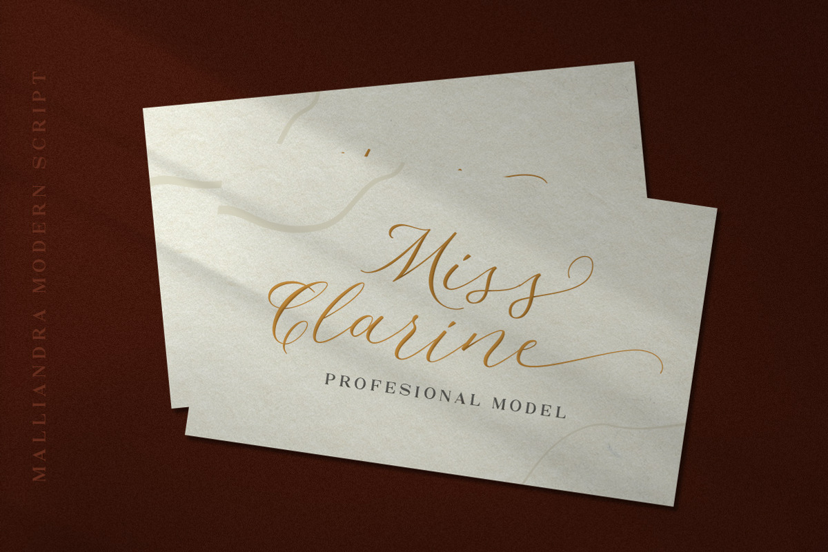 Malliandra Script, a Script Font by Letterhend Studio (Photo 3 of 9)
