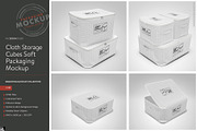 Cloth Storage Cubes Packaging Mockup, a Packaging Mockup by INCDesign (Thumbnail 5 of 5)