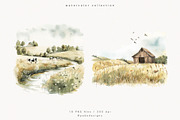 Farm Landscape, a Decorative Illustration by PeDe Designs (Thumbnail 10 of 20)