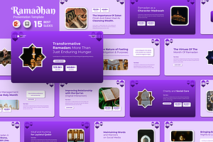 Transformative Ramadan - PowerPoint, a Presentation Template by QR Design Studio