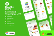 Healthy Mart - Grocery App Ui Kit, an App Template by CreativeUI (Thumbnail 1 of 6)
