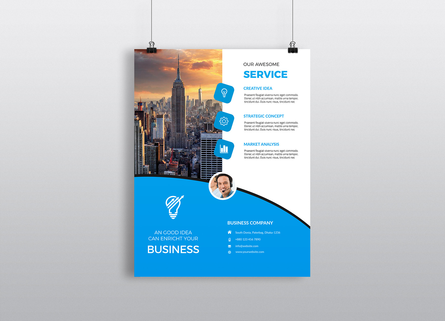 Business Flyer Template, a Flyer Template by Imagine Design Studio