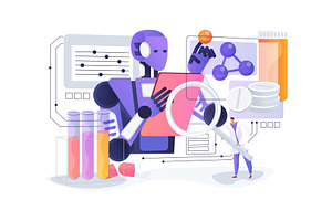 AI-Powered Drug Discovery abstract, a Technology Illustration by Visual Generation