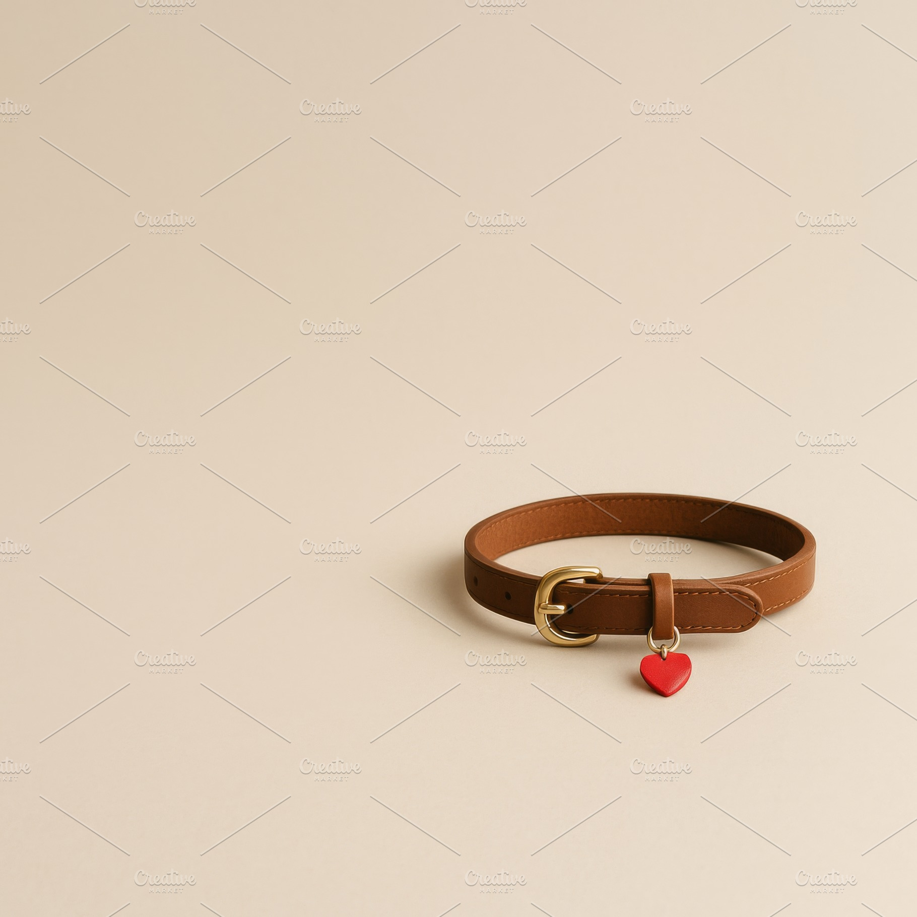 Pawlentine Day pet collar with heart, a Photo by Dvoevnore photos