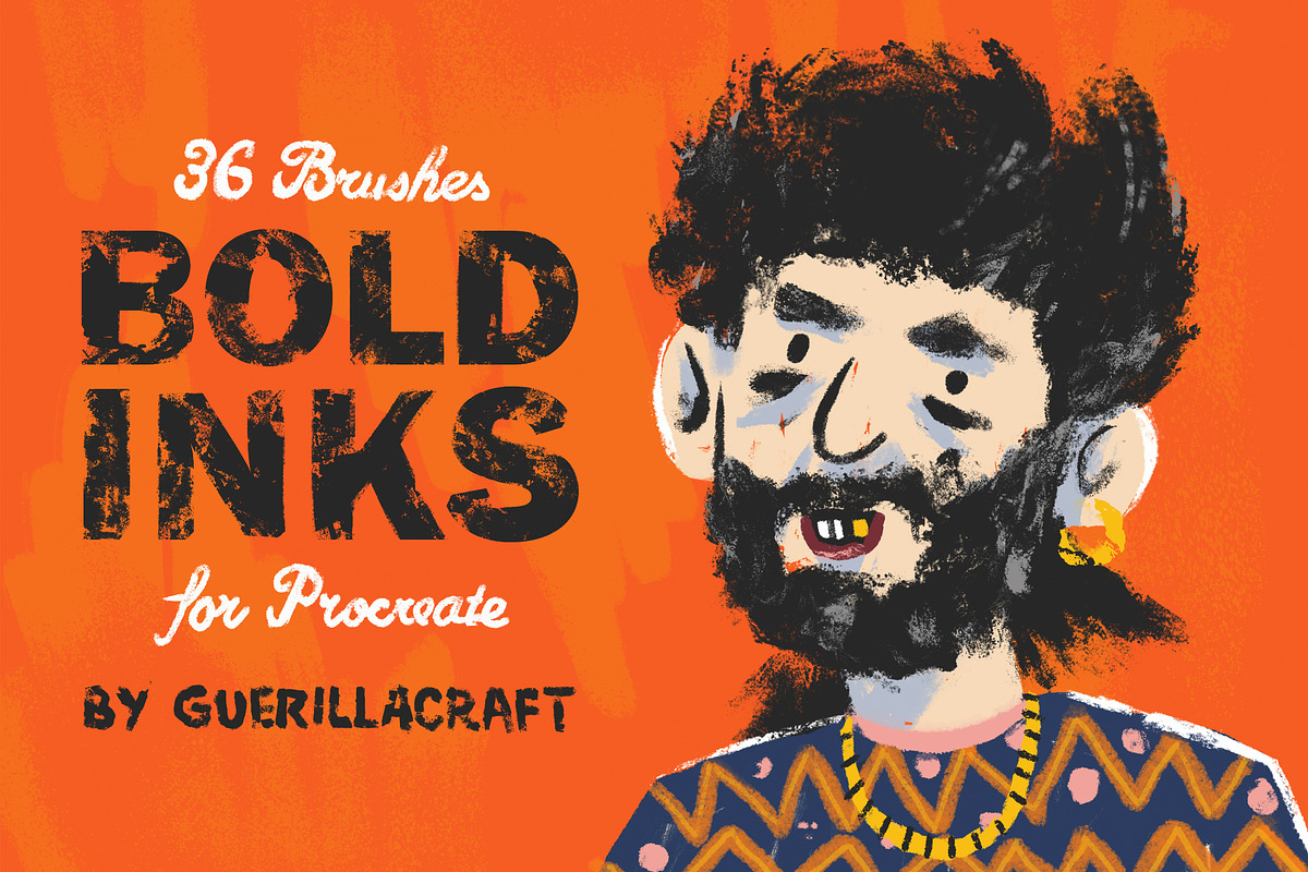 Bold Inks for Procreate, a Brush Add-On by Guerillacraft (Photo 1 of 9)
