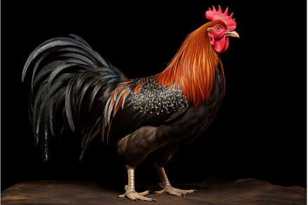 Territorial Rooster on farm fence, an Animal Photo by Ylivdesign