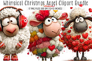 Funny Valentine Sheep Clipart Bundle, an Illustration by SinaCreation (Thumbnail 1 of 5)