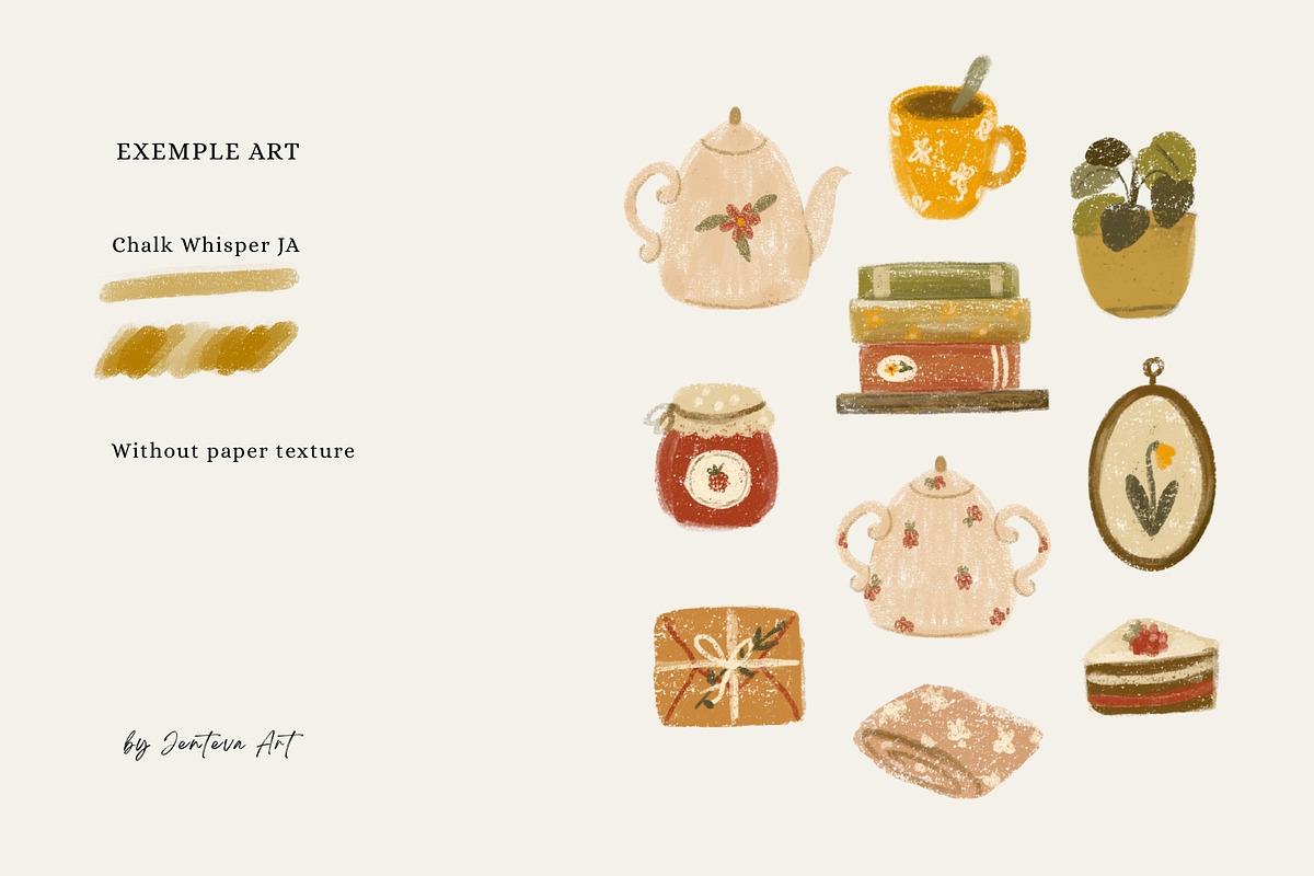 Procreate Oil Pastel Brushes, a Brush Add-On by Jenteva Art (Photo 11 of 16)