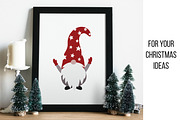 Christmas gnomes SVG, Scandinavian, an Illustration by Pine Design (Thumbnail 2 of 4)