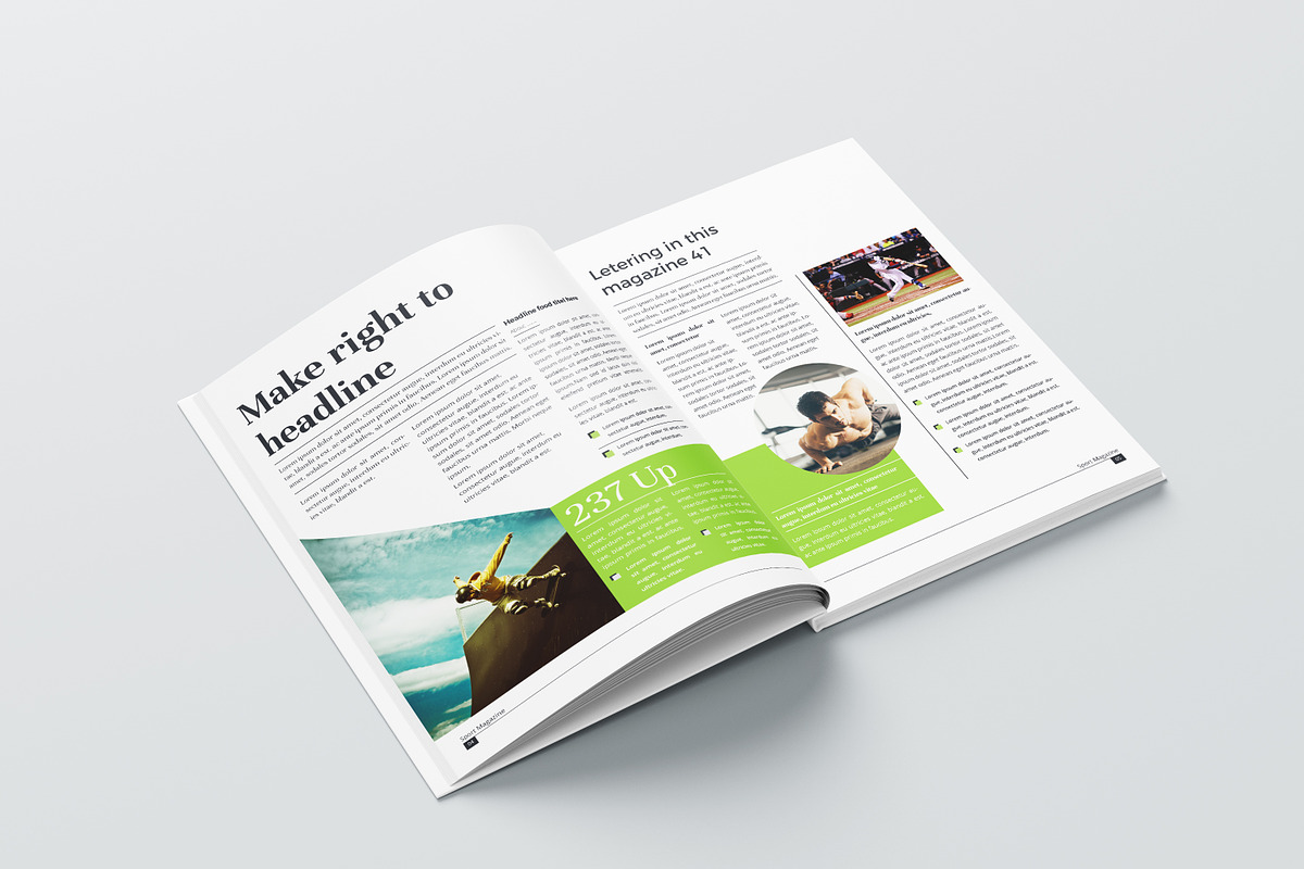Sports Magazine Template, a Magazine Template by obidullah_01 (Photo 4 of 10)