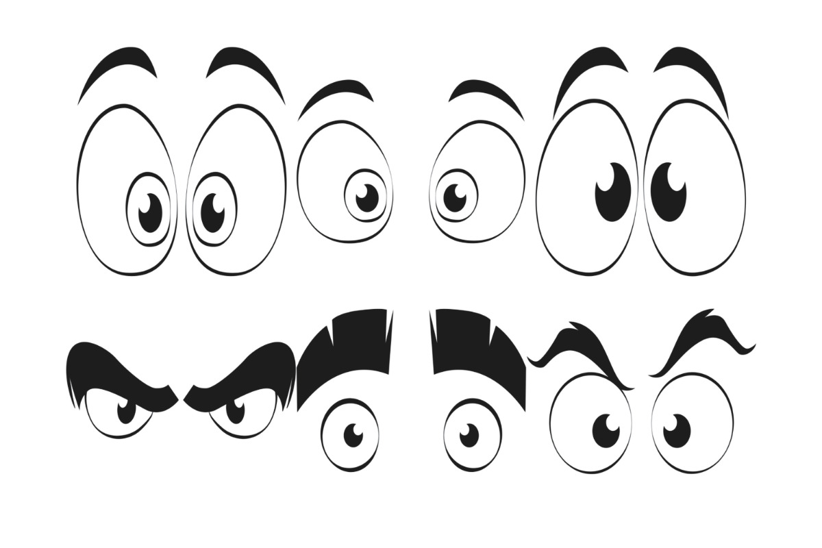 Cartoon Eyes Set 1 Procreate Brush, a Brush Add-On by Disasterology Ink (Photo 6 of 10)