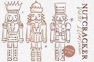 NUTCRACKER ILLUSTRATION/ vector+png, an Illustration by KruthDesign