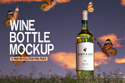 Wine Bottle Mockup, a Product Mockup by Dirtybarn (Thumbnail 1 of 7)